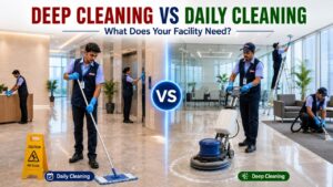 Commercial Restroom Cleaning: Daily Cleaning vs. Deep Cleaning